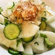 昆布茶で味付け。大根と胡瓜の浅漬け