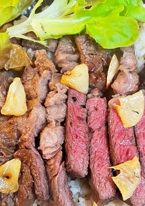 テンション爆上がり！！ステーキAセット！-レシピのメイン写真