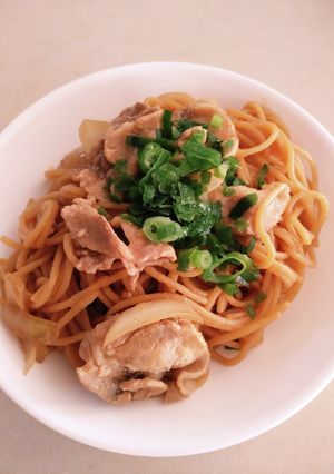 ZENBヌードルで生姜焼きパスタ-レシピのメイン写真