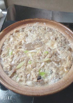豚肉とごぼうで柳川鍋風～♪あつあつで-レシピのメイン写真