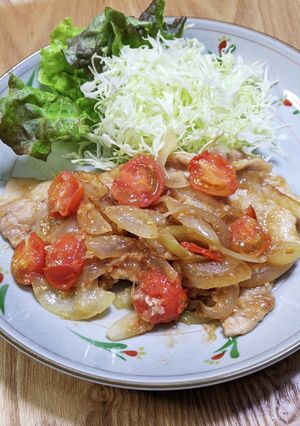 豚肉のトマトみそ生姜焼き-レシピのメイン写真