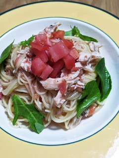 塩麹で冷製トマトパスタ-レシピのメイン写真