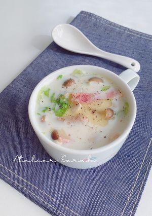 レンジで2分半♪ベーコンのミルクスープ-レシピのメイン写真