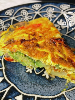 夏野菜と小海老のスパニッシュオムレツ-レシピのメイン写真