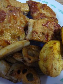 レンコン豚肉まき焼き30M-レシピのメイン写真