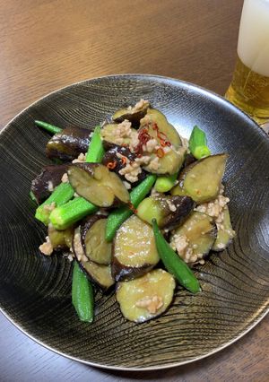 なすと豚ひき肉のピリ辛味噌炒め-レシピのメイン写真