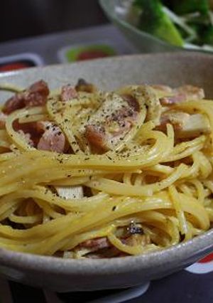 ぱぱっと豆乳カルボナーラ-レシピのメイン写真