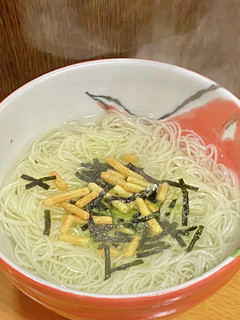 永谷園のお茶漬け海苔で即席にゅうめん-レシピのメイン写真