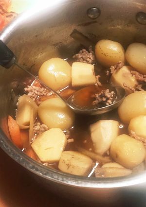 里芋と玉コンとごぼうとにんじん煮-レシピのメイン写真