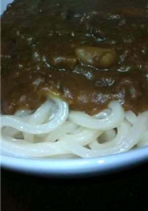 残ったカレーで！和風カレーうどん♪-レシピのメイン写真