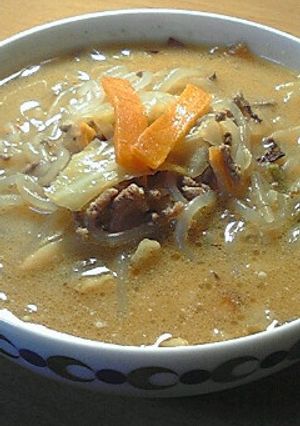 ダイエットに♪簡単！白滝の味噌ラーメン-レシピのメイン写真