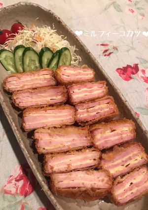 ハムとチーズのミルフィーユカツ♪-レシピのメイン写真