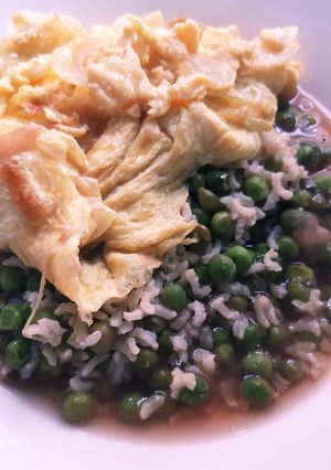 グリーンピースのスープかけご飯-レシピのメイン写真