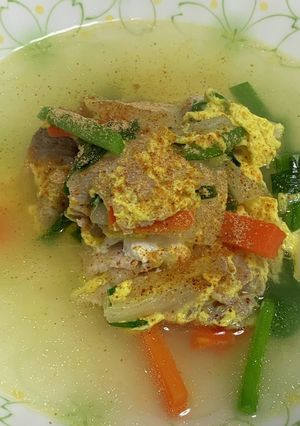 マカ入り、豚肉と白菜の中華風スープ-レシピのメイン写真