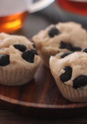 ホワイトソルガムのほうじ茶黒豆蒸しパン-レシピのメイン写真