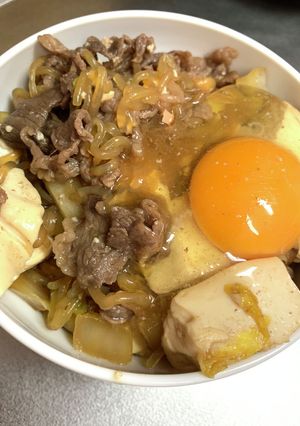 乗っけちゃえ☆ 〜すき焼き丼〜-レシピのメイン写真
