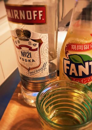 ファンタでカクテル　vodka-レシピのメイン写真