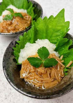 今更ながらの簡単おつまみ♪なめ茸おろし-レシピのメイン写真