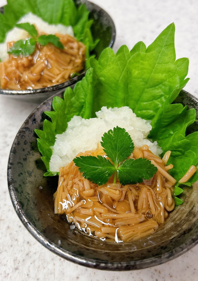 今更ながらの簡単おつまみ♪なめ茸おろし-レシピのメイン写真