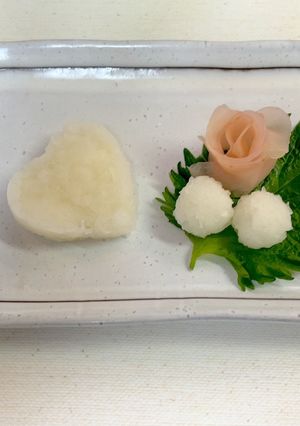 大根おろしでアート　クッキーの型を使って-レシピのメイン写真