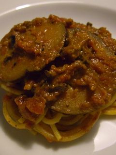 旨!茄子のカレーミートソースパスタ-レシピのメイン写真