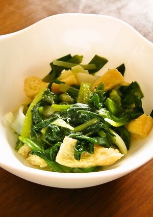 早い、安い、美味！わけぎと薄揚げのぬた-レシピのメイン写真