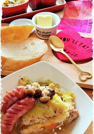 バレンタインにも和風ミルフィーユキャベツ-レシピのメイン写真