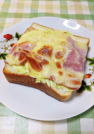 白菜トースト-レシピのメイン写真