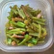 ブロッコリーの茎の炒めもの