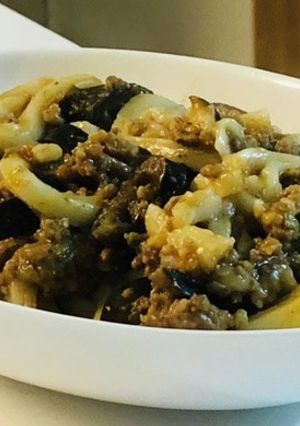 味噌ミートソースうどん-レシピのメイン写真