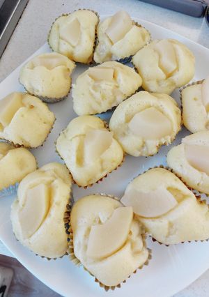 フライパンで作る桃缶の蒸しパンケーキ-レシピのメイン写真