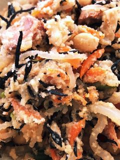 焼き鳥缶と突きこんにゃくのおから煮-レシピのメイン写真