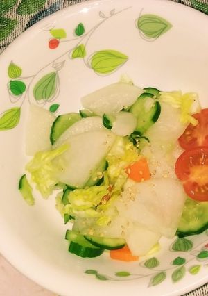 大根と人参と胡瓜とキャベツの浅漬け-レシピのメイン写真