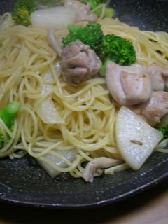 ☆鶏と温野菜のピリ辛パスタ☆柚子胡椒風味-レシピのメイン写真