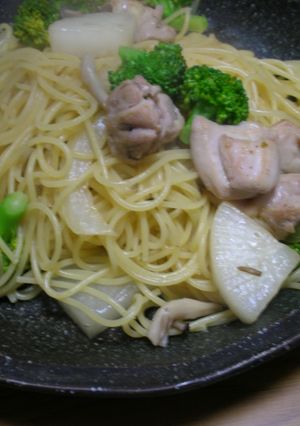 ☆鶏と温野菜のピリ辛パスタ☆柚子胡椒風味-レシピのメイン写真