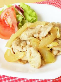 発酵食品は最高♡豚こま肉の塩麹生姜焼き-レシピのメイン写真