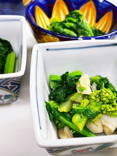 菜の花と帆立貝柱のからし和え-レシピのメイン写真