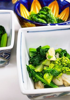 菜の花と帆立貝柱のからし和え-レシピのメイン写真