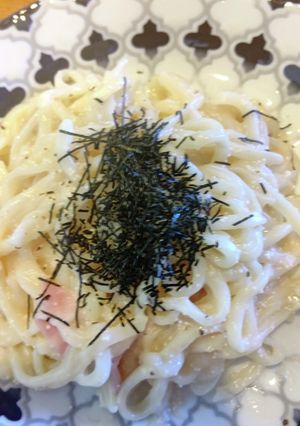 パパでも簡単！明太子うどん-レシピのメイン写真
