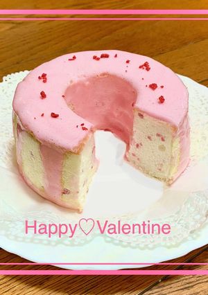断面がカワイイ♡白いシフォンケーキ-レシピのメイン写真