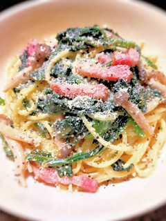 ほうれん草とベーコンのクリームパスタ-レシピのメイン写真