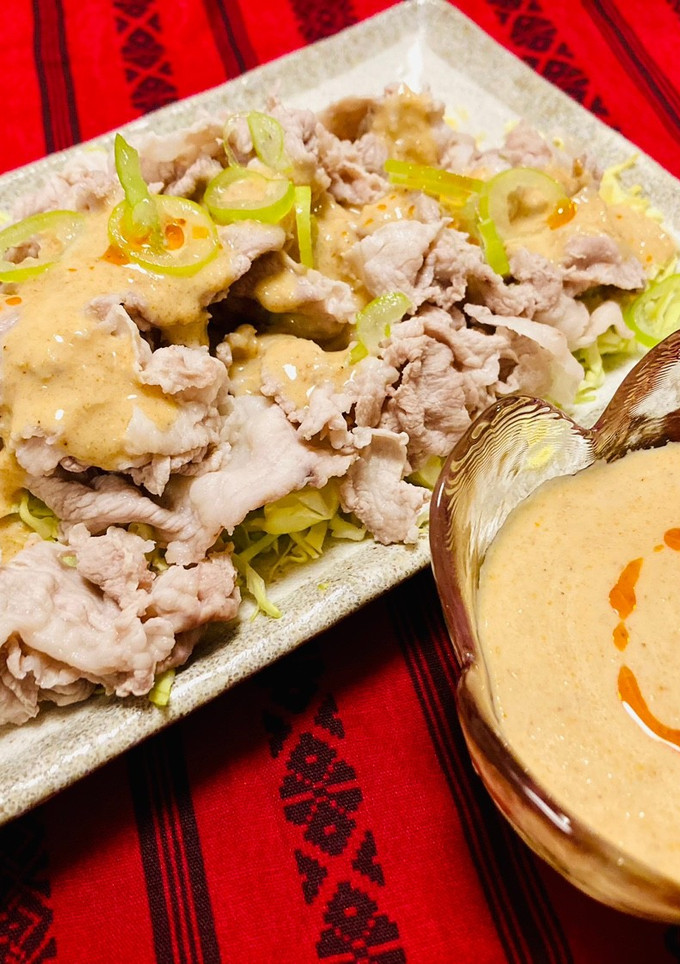 絶品！ヨーグルトのゴマだれ冷しゃぶ♬-レシピのメイン写真