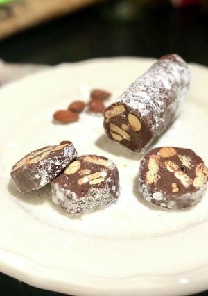1番シンプル☆ざくざく滑らかチョコサラミ-レシピのメイン写真