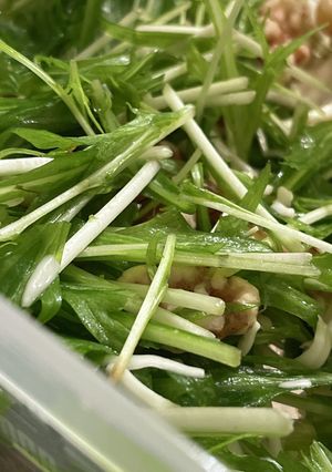 水菜とくるみとチーズのサラダ-レシピのメイン写真