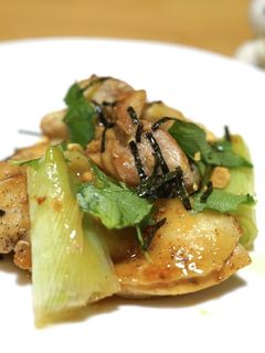 長ネギと鶏肉のガリバタ醤油炒め☆-レシピのメイン写真