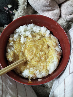 炊ける前にご飯を装う卵かけご飯!!-レシピのメイン写真