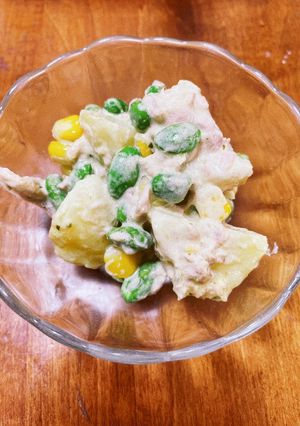 ごろっと野菜のツナバジルサラダ-レシピのメイン写真