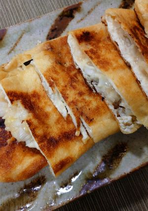 油揚げの味噌チーズはさみ焼き-レシピのメイン写真