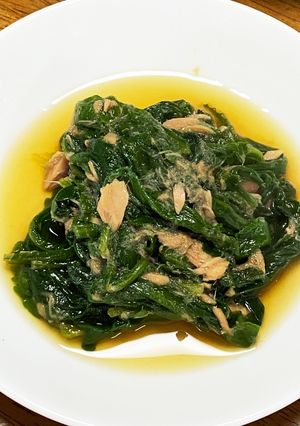 春菊とツナの煮浸し-レシピのメイン写真