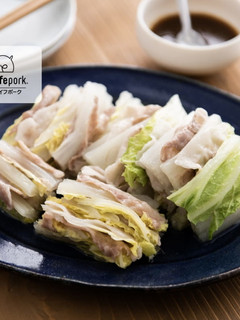 豚バラ肉と白菜のレンチン♪ミルフィーユ-レシピのメイン写真